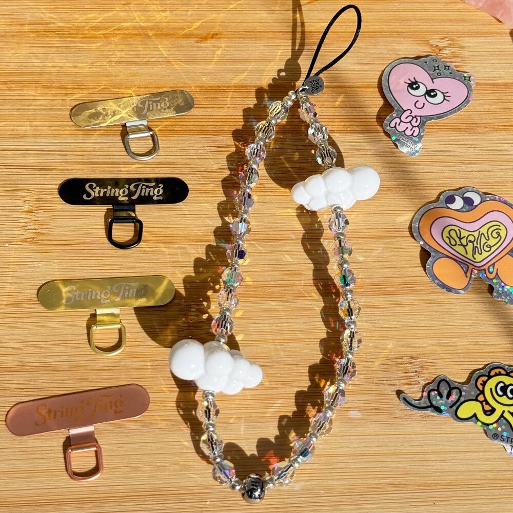 String Ting Jelly Clouds & Swarovski Crystals | Sparkly | Handmade in London